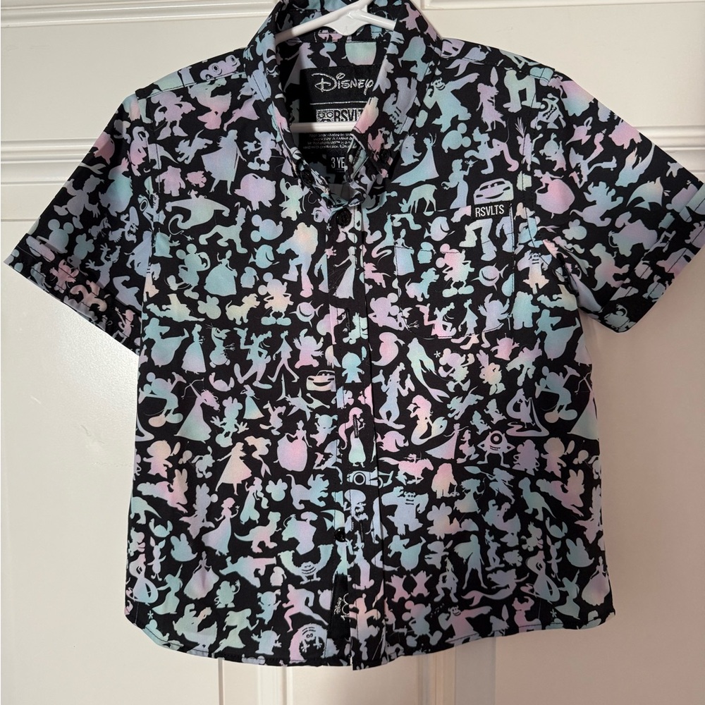RSVLT Disney kids anniversary Button Down Shirt Playful Print